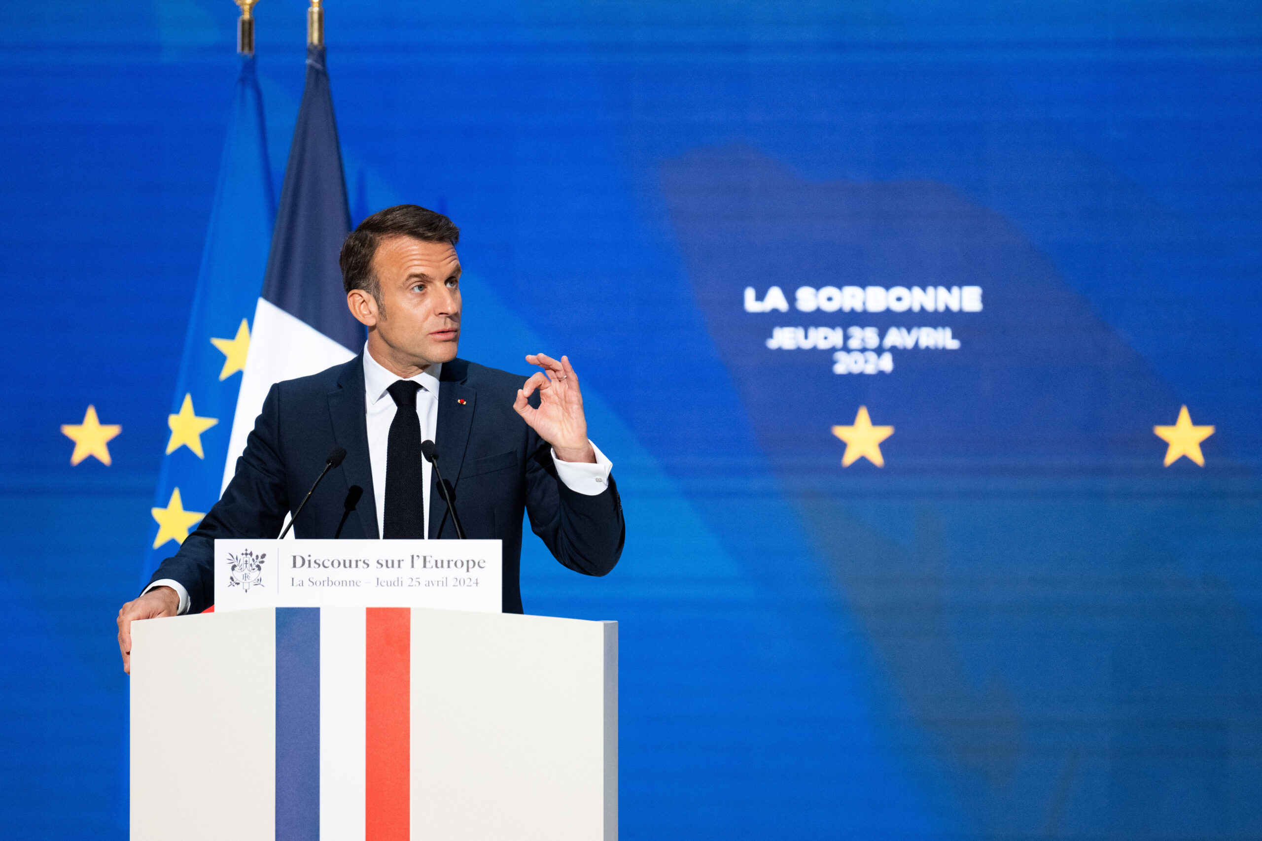 Paris : Speech of Emmanuel Macron at La Sorbonne