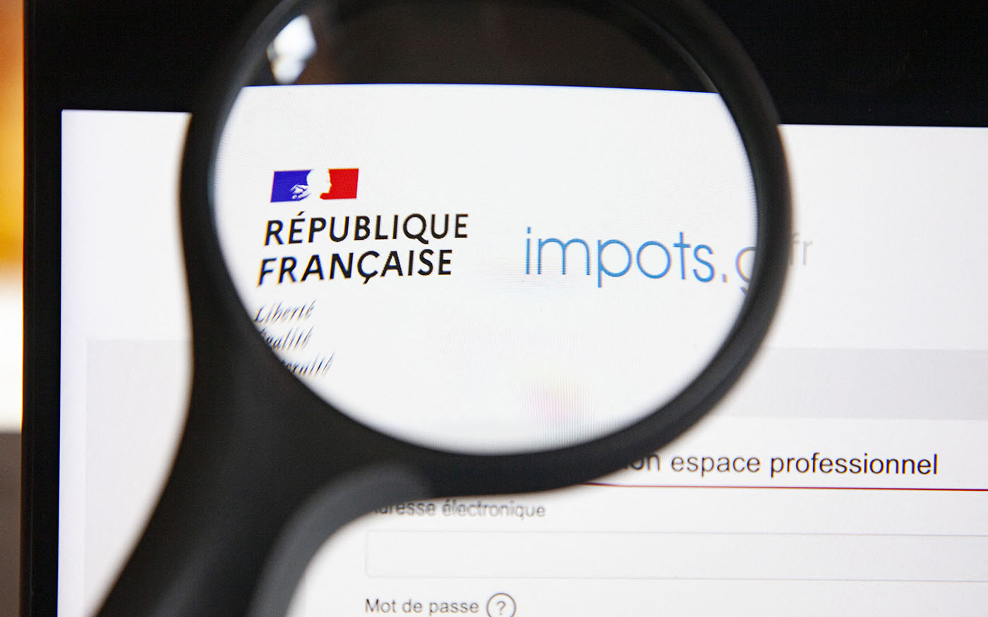 FRA – ILLUSTRATION OF THE IMPOTS.GOUV SITE – ILLUSTRATION DU SITE IMPOTS.GOUV