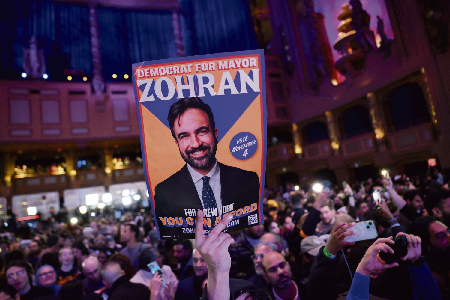 NYC Mayoral Candidate Zohran Mamdani Holds Election Night Event